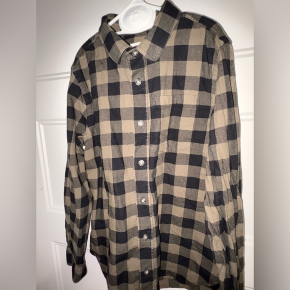 Core Life’Kids Black&Green Checkered Button Down Shirt Large - Picture 9 of 11